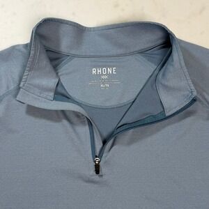 Rhone Quarter Zip Pullover Mens XL Slate Blue Excellent Performance Long Sleeve